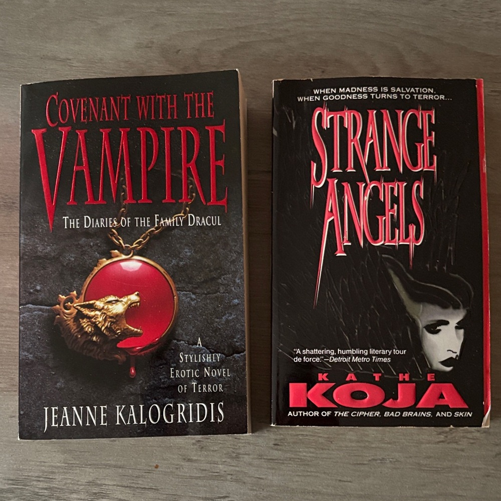 Covenant with the Vampire & Strange Angels Books preloved